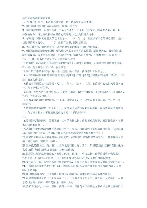 美术常识基础知识50个,美术相关知识常识 第2张 美术常识基础知识50个,美术相关知识常识 第2张