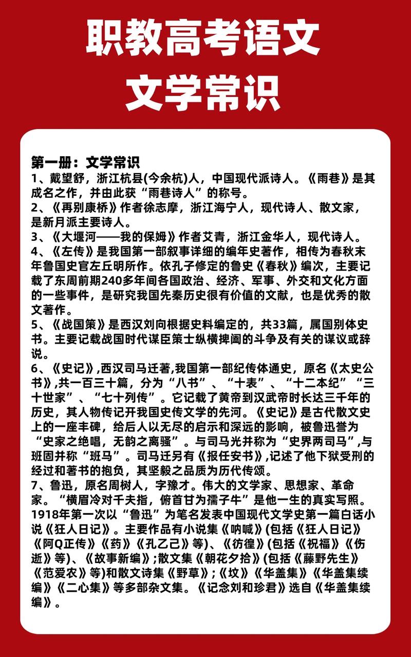 高中生文学常识 - 高中生文学常识积累 第2张 高中生文学常识 - 高中生文学常识积累 第2张