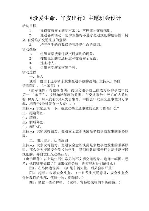 珍爱生命文明出行班会发言 - 珍爱生命文明出行的宣传语 第4张 珍爱生命文明出行班会发言 - 珍爱生命文明出行的宣传语 第4张